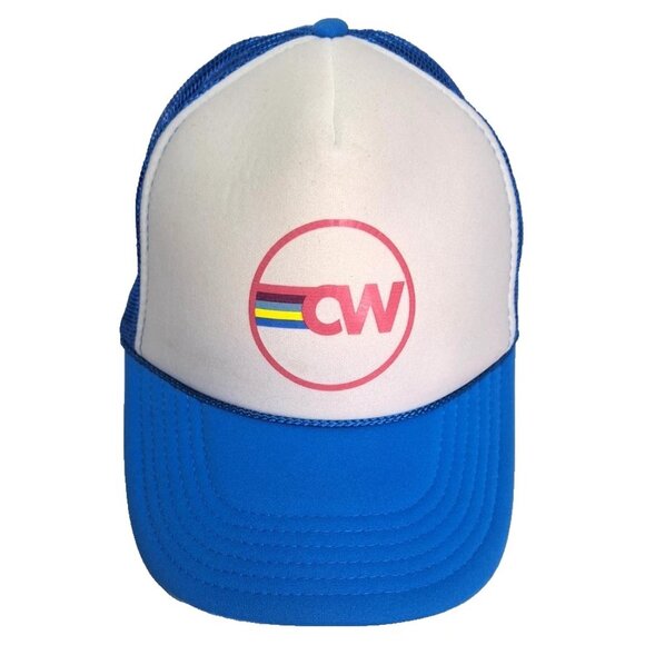 otto Other - Otto Cap CW Snapback Adjustable Trucker Hat White/Blue Unisex Foam Crown Rope